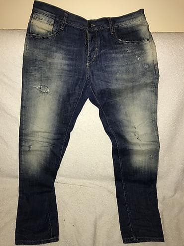 muske bele farmerke: Original Antony Morato farmerice 34 100% cotton Polustruk 47cm,duzina — 1