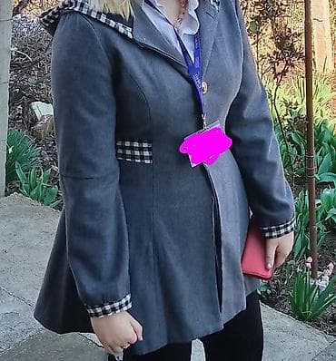 obuća: Kaputić strukiran,100 % poliester, ima kapuljaču, džepove — 1