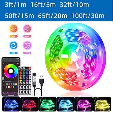 sam u kuci delovi: Led traka 5m 1000din  Led traka 10m 1400din  Led traka 15m — 1