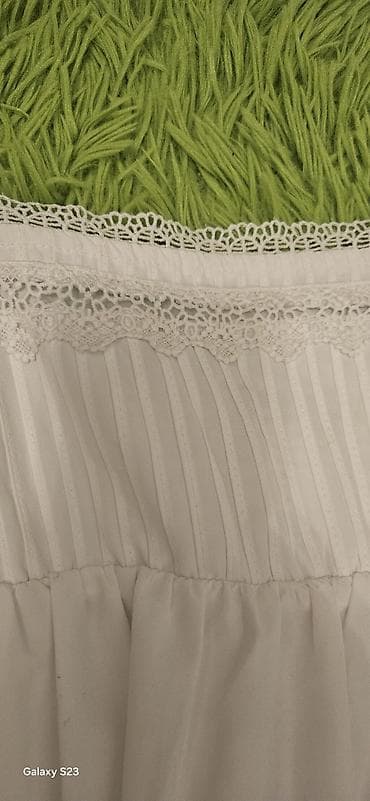 Men's Clothing: Bela letnja haljina na bretele – Zara, veličina S (EU S / USA S / MEX — 3