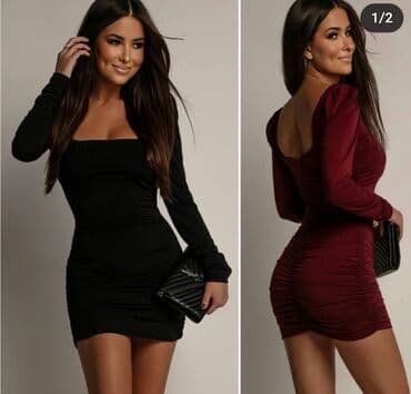 kačketi novi sad: L (EU 40), color - Red, Cocktail, Long sleeves — 13