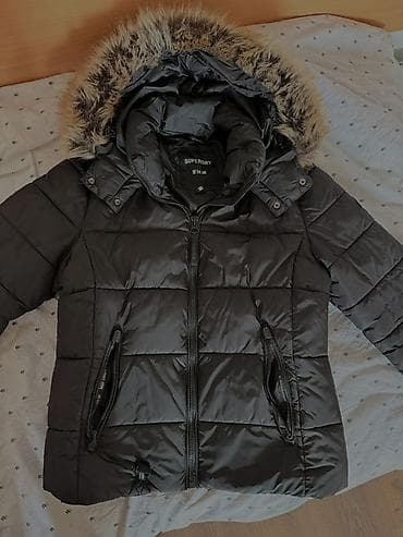 Ženska obuća: Zimska jakna Superdry, crna, toplo postavljena. Jakna je — 1
