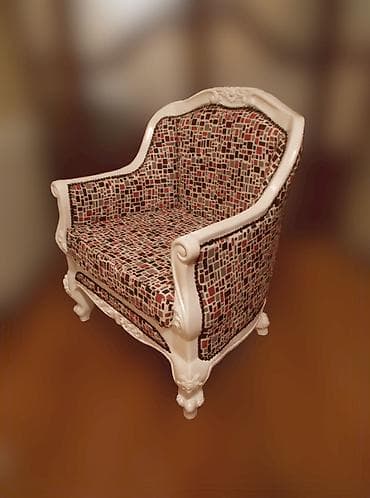 Dečiji nameštaj: Moderne stilske fotelje u duborezu,puno drvo.Novo — 2