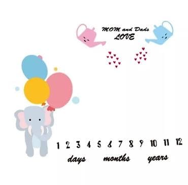 Podloga za obeležavanje po danima, mesecima  Za slikanje beba.  