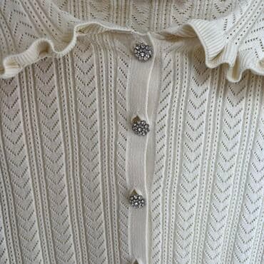 zara libre parfum: ZARA pleteni kardigan u boji slonovače (krem), veličina M (EUR/USA M — 3