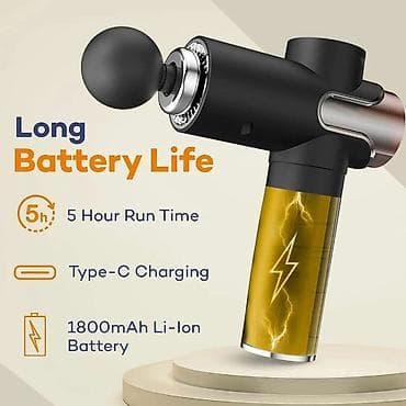 zikina dinastija 4: Mini pištolj za masažu LCD verzija Brzina/frekvencija: 0 RPM — 4
