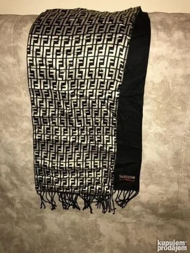 muski sesir: Original VALENTINI sal 100% wolle sa jedne strane 100% silk sa druge — 2