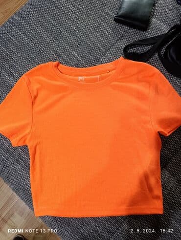 Women's Clothing: M, Polyester, Single-colored, color - Orange — 1