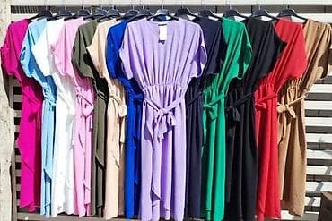 ugg crne kratke: Ženska midi haljina sa pojasom – više boja - Kroj: ravna silueta sa — 6