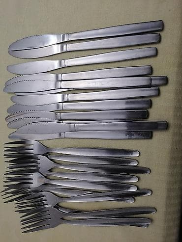 servis za ručavanje za 12 osoba: Set pribora za jelo – noževi i viljuške od nerđajućeg čelika - — 2
