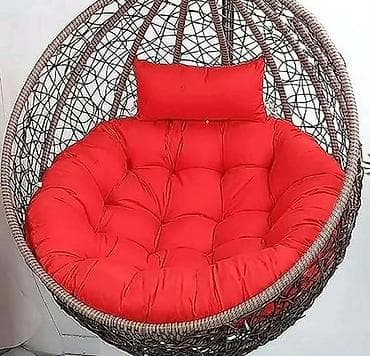 makita mala brusilica cena: Veliki okrugli jastuk sa naslonom za glavu za viseću „egg“/ljuljašku — 1