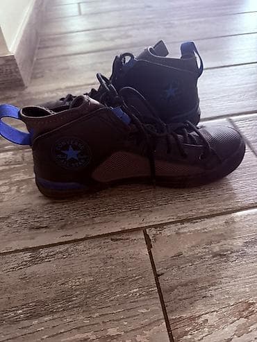 ombre patike: Converse All Star patike, srednji (mid) model. - Boja: crna sa plavim — 1