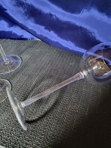 plastične čaše 0 2 cena: Case za vino Val Saint Lambert kristalno staklo 70te. Case — 9