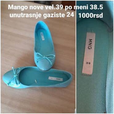 Espadrile: Baletanke, Mango, 38.5 — 1