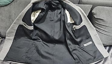 naocare za vid sa magnetom: Muški dvoredni sako Van Gils brend – siv sa sitnim dijagonalnim — 9