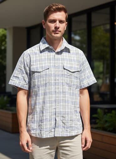 springfield muške košulje: Košulja Na kratke rukave, bоја - Šareno, Pamuk — 1
