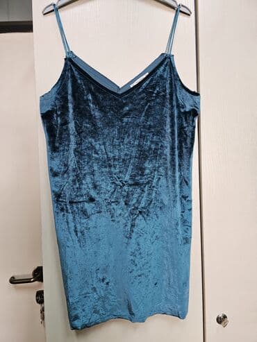grubin papuce letnje: PULL&BEAR M (EU 38), color - Turquoise, Cocktail, With the straps — 1