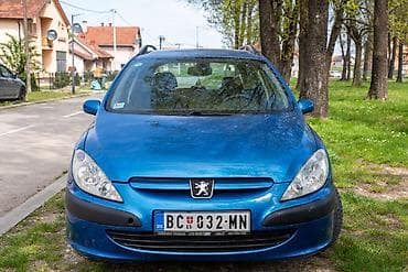 gume polovne: Peugeot 307 SW – karavan, plava boja - Karoserija: karavan (SW), 5 — 2