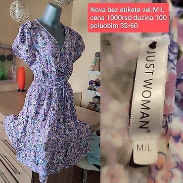 Haljina JUST WOMAN, veličina M/L - Materijal: 100% pamuk - Boja/dekor