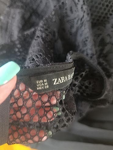 gerry weber cena: ZARA Basic haljina, veličina M (EUR M / USA M / MEX 28). Crna midi — 3