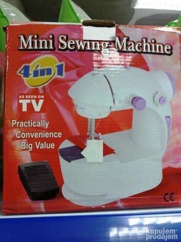 Mašine za šivenje: Mala masinica za sivenje 4u1 Radi na baterije i usb kabal na struju — 1
