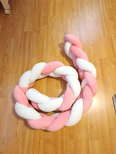 korito za bebe: Pleteni zaštitni ogradak/branici za krevetac ili dečiji krevet. - — 1