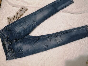 pocepane pantalone: Nove One Love M Nove Prelepe sa aplikacijom u obliku zvezde,skroz — 11