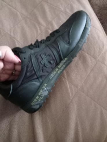 mona torba sa nitnama: Crne muške patike – casual/sportski model - Boja: potpuno crna - — 2