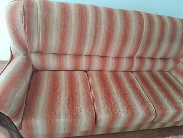 Stilski trpezarijski stolovi: Trosed + dvosjed + fotelja – klasičan tapacirani set za dnevnu sobu - — 6