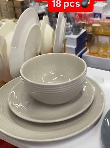 tanjiri u boji: Set tanjira – 18 delova Elegantni servis za ručavanje u — 5