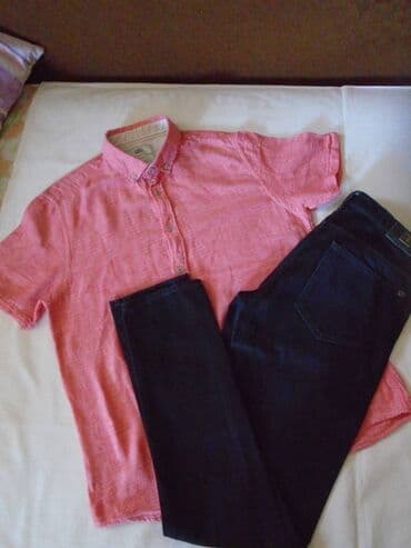 jakne sa prirodnim krznom: Original TRUSSARDI skinny jeans, muške farmerke par puta nošene kao — 1