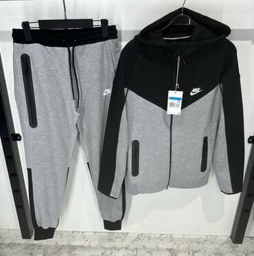 crno sivi tech fleece: Komplet, 2XL (EU 56), L (EU 52), M (EU 50), Nike, bоја - Šareno, Flis — 6