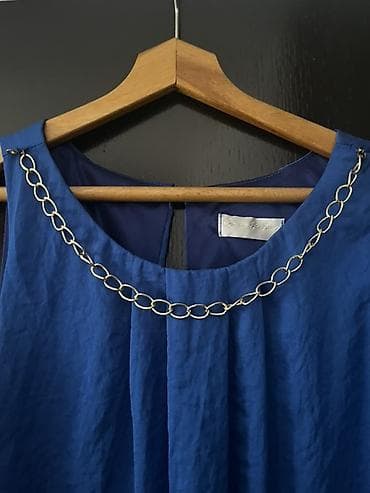 crveni blejzer: Plava damska bluza bez rukava – Ocean Fashion, veličina XL - — 2