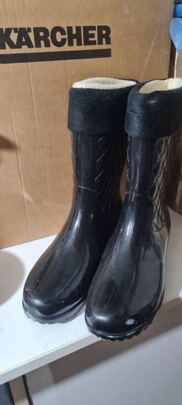bež čizme od brušene kože: High boots, 40 — 1