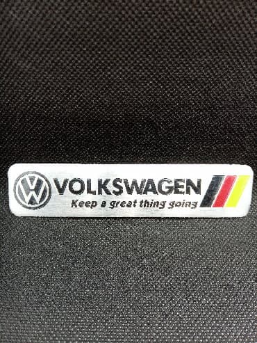 samolepljive lajsne za auto na metar: Samolepljiva metalna pločica - VOLKSWAGEN Samolepljiva metalna — 2