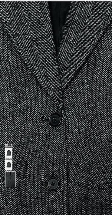 Aksesoari: Zara ženski sako XL od tvida u tamnosivoj boji sa diskretnim — 2