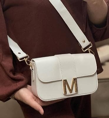 waikiki torbe za mame: Ženska crossbody torba sa metalnim slovom „M“ - Kompaktna torbica — 2
