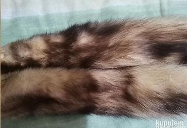 nosač za bicikle: Dve prirodne kože/kitoze: kunina krzna (par). - Tip: cele preparirane — 3