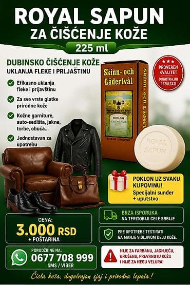 🧼 ROYAL SAPUN ZA ČIŠĆENJE KOŽE – 225 ml ✅ Uklanja fleke i prljavštinu na lalafo.rs 🧼 ROYAL SAPUN ZA ČIŠĆENJE KOŽE – 225 ml ✅ Uklanja fleke i prljavštinu