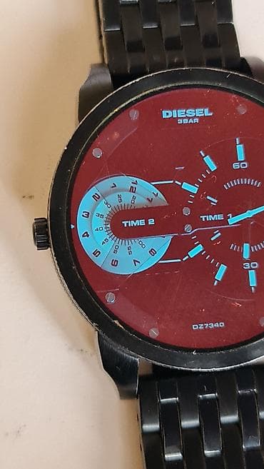 geneva sat muski: Diesel ručni sat DZ7340 - Kućište okruglog oblika u crnoj boji, sa — 10