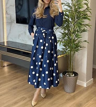 sandale bele: 💫Ženska midi suknja sa tufnama i velikom mašnom
✅2750 din — 3