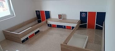 kombinezon za skijanje za decu: PSG dečija soba – set nameštaja sa motivima Paris Saint‑Germain — 3