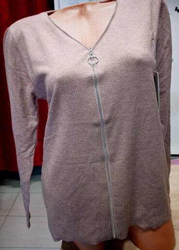 Ženski džemperi pamuk- kašmir vuna elastin vel. M. L. Xl. 2xl cena — 6
