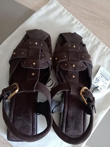 giuseppe zanotti sandale: Stradivarius ženske sandale - Model: ravne sandale sa pletenim — 3