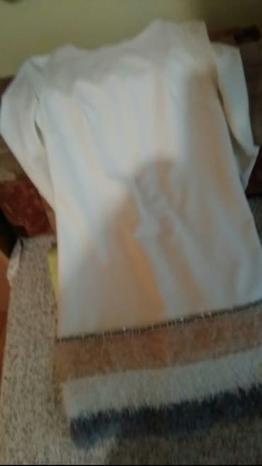 kaput od veštačkog krzna: L (EU 40), color - White, Long sleeves — 3