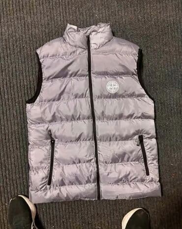 muske jakne od vestacke koze: Prsluk, The North Face, bоја - Siva — 1