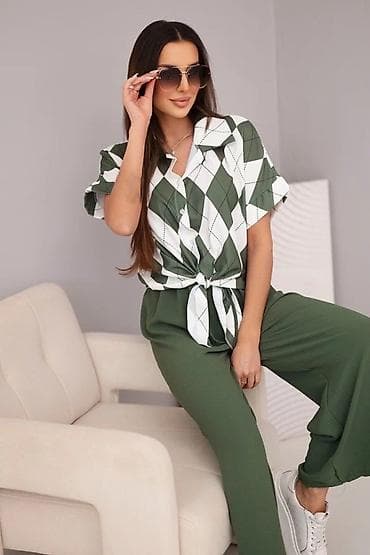 siroke pantalone: ✨✨Top dvodelni komplet – košulja i široke pantalone — 2