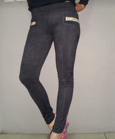 leprsave pantalone: Teget pantalone extra model i kvalitet Velur elastin Unikatan model — 3