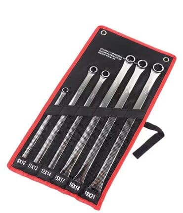 Set od šest okastih ključeva, dimenzija od 8x10 mm do 19x21 mm