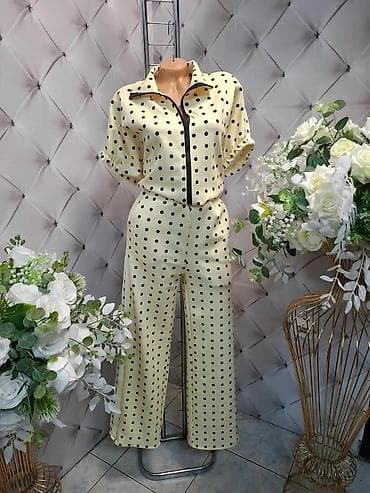 cipele ruma: Damski komplet sa tufnama – bluza sa rajsferšlusom i široke pantalone — 4